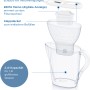 Caraffa filtrante Brita Marella, 2.4 l, bianca, con cartuccia. Sistema di filtraggio per acqua potabile pulita.