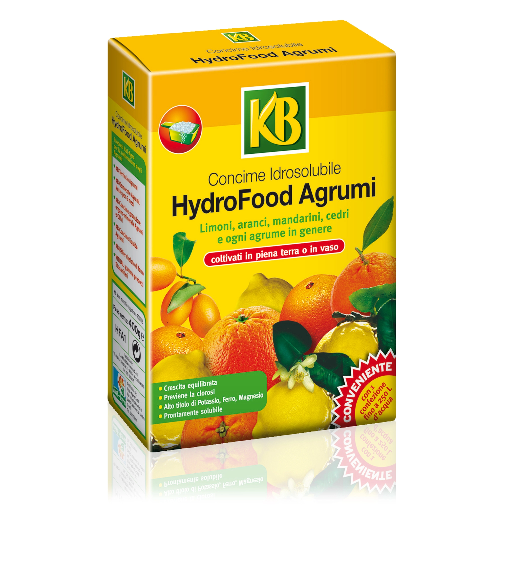 Concime idrosolubile per agrumi Hydrofood 400 g