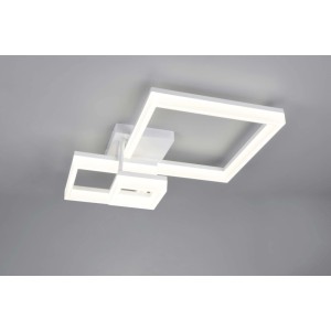 Plafoniera LED Camino metallo 32W 4200lm 4000K L65cm bianco