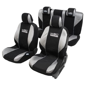 t.b.t. Set coprisedili auto, nero/argento, per accessori interni auto.