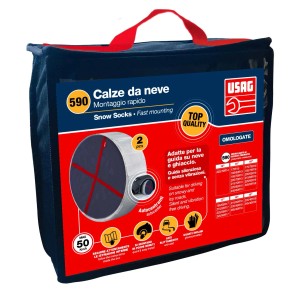 t.b.t. alternativa alle catene da neve in set in una borsa da trasporto.