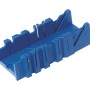 Cassetta per troncatrice LUX Classic 300 mm blu in plastica per tagli angolari precisi.