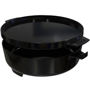 Weber 2in1 Dutch Oven & Padella nera in ghisa smaltata, un utensile per barbecue.