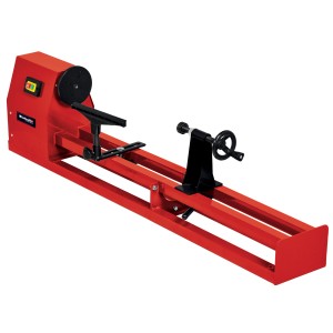 Einhell TC-WW 1000/1 tornio: Macchina per legno rossa con supporto utensile e velocità regolabile.