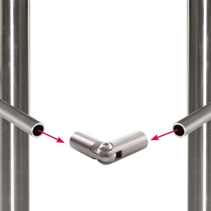 t.b.t. per ringhiere scale, effetto acciaio inox.