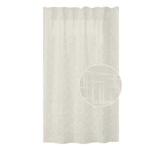 t.b.t. Tenda beige con leggera texture, dettaglio della trama.