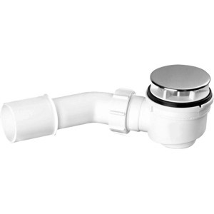 Kit di scarico per piatti doccia pulizia dall`alto cromo 25x80 cm