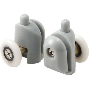 Rulli inferiori sganciabili box doccia vetro 5 mm Idrostile ø25 mm bianco