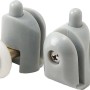 Rulli inferiori sganciabili box doccia vetro 5 mm Idrostile ø25 mm bianco