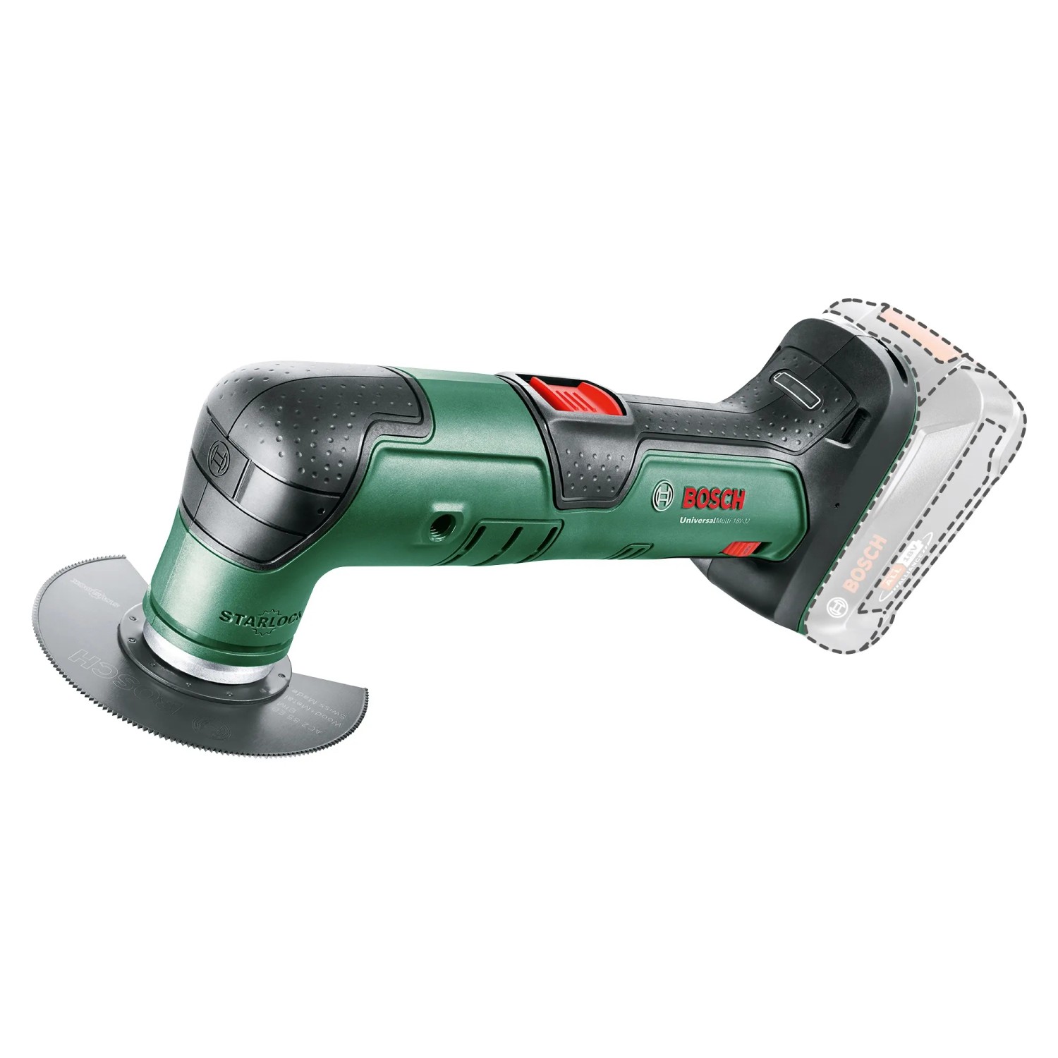 Utensile multifunzione a batteria Bosch Universal 18 V-32 (senza batteria) per vari lavori fai-da-te.