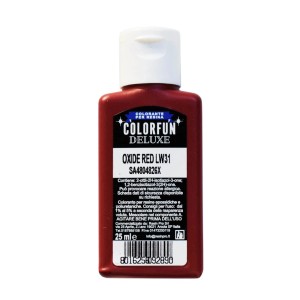 Flacone di colorante rosso per resina, Colorfun Deluxe Oxide Red LW31.
