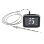 Weber Smart Hub display base station nero-argento con sonda di temperatura.