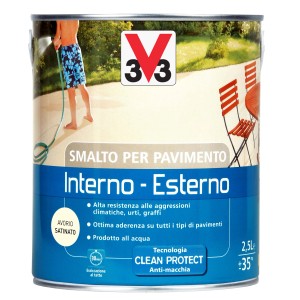 Barattolo di pittura per pavimenti per interni ed esterni, adatta a vari tipi di pavimenti.