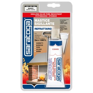 Sigillante Saratoga resistente al fuoco per caminetti e forni. Acquista online siliconi e sigillanti resistenti al calore!
