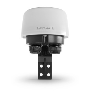 Dispositivo di sicurezza per bambini t.b.t., cupola bianca con supporto nero.