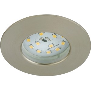 Faretto da incasso a LED Briloner Attach, set da 1, nichel opaco, adatto per interni e bagni.
