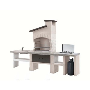 Cucina da esterno completa Guanaco 270x70x204 cm