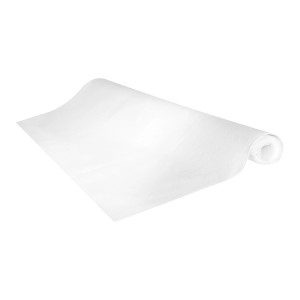 Sottotappeto in pile bianco, 60x120 cm, arrotolato. Antiscivolo per tappeti per una presa sicura.