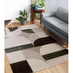 Tappeto Brooklyn verde-marrone 160x230 cm