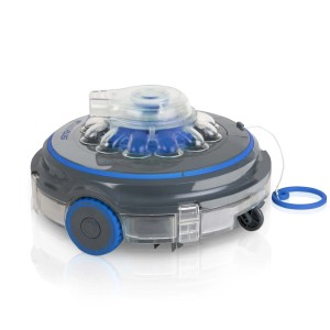Robot per piscina Gre a batteria, 5.200 mAh, grigio.