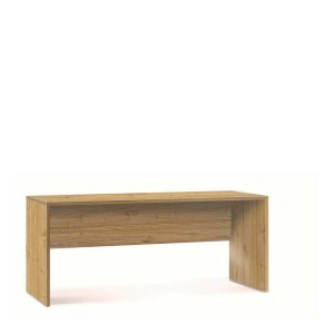 Scrivania semplice effetto legno per ufficio.