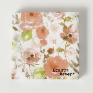 t.b.t. tovaglioli con motivo floreale.