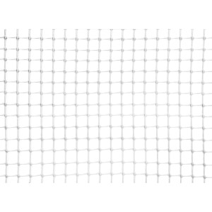 Rete in plastica bianca, ideale per progetti fai-da-te e come supporto per piante rampicanti.