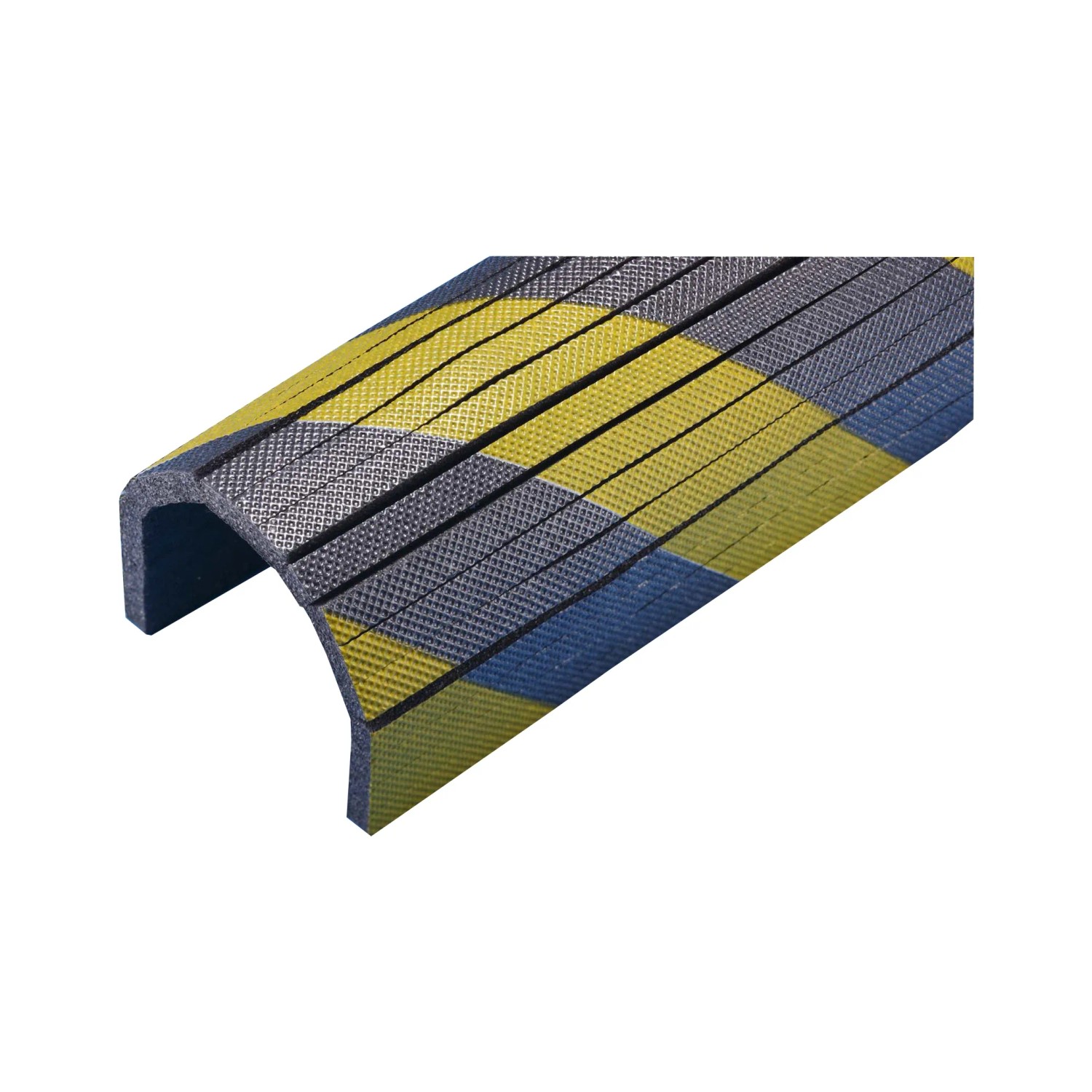 t.b.t. per accessori auto, a strisce gialle e blu.