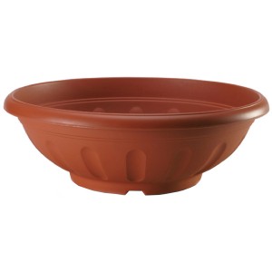 Ciotola per fiori t.b.t. marrone per giardino e balcone.