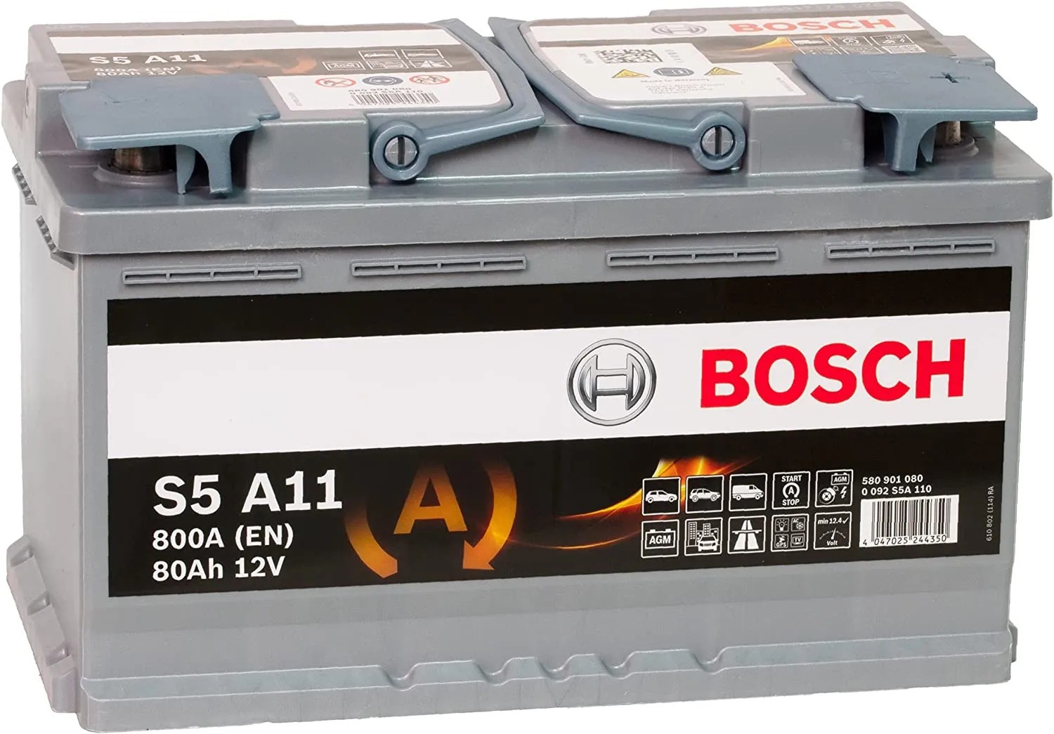 Batteria Auto Avviamento Bosch 74 Ah 680a 12v S4008 Senza Start/Stop - Foto 5