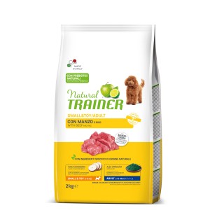 Natural Trainer cibo secco per cani, manzo e riso, per cani di piccola taglia.