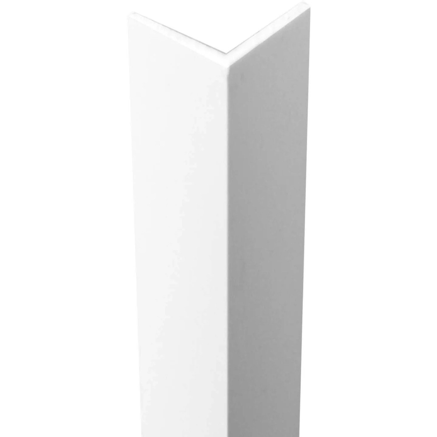 Profilo angolare Arcansas in PVC bianco a lati disuguali, 50x1000 mm.