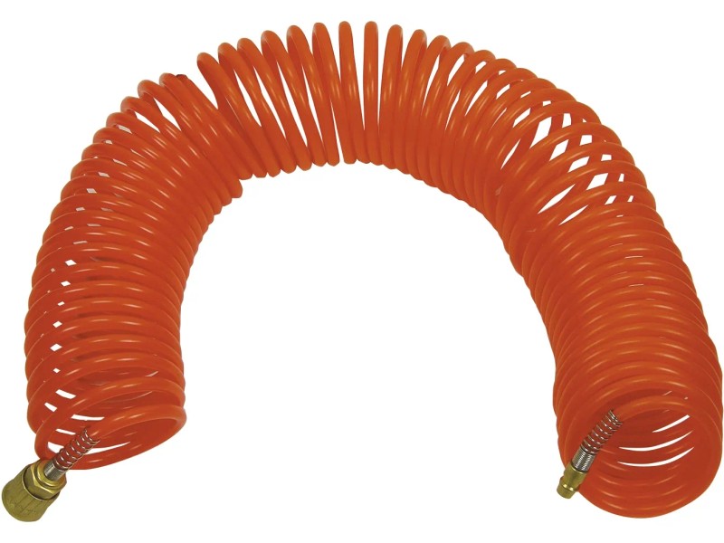 Tubo Aria Compressa 15m A Spirale - Prolunga Per Compressori Con Raccordo Rapido - Foto 11