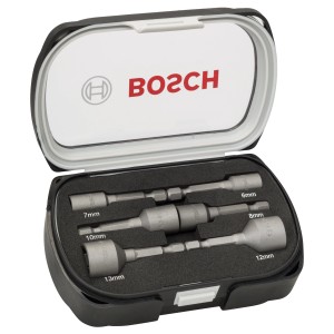 Set di bussole Bosch, 6-13 mm, 6 pezzi in valigetta.