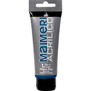 Tubo di colore acrilico Maimeri Acrilico, tonalità Blu ftalo.