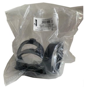 Set di collari t.b.t., plastica, antracite, per grondaie e pluviali.