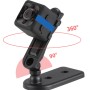 Telecamera di sicurezza nera compatta con supporto flessibile a 360°/90° per interni auto.