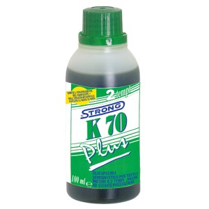 Flacone olio 2 tempi Strong K70 Plus per accessori motoseghe.