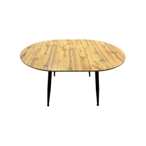 Tavolo allungabile da pranzo Cordelia rovere 120x120x75 cm