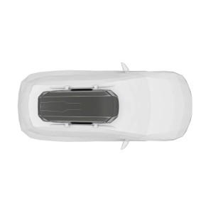 Box da tetto per auto Motion 3 L titanio lucido