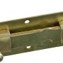 Catenaccio per finestra zincato giallo con pomello, 100x30mm, per la sicurezza della finestra.