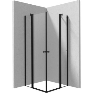 Cabina doccia quadrata Coliseo Idrostile Coliseo 800x2000 mm nero