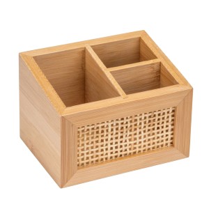 Contenitore 3 scomparti Allegre bambù FSC