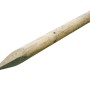 Palo in legno per recinzioni con punta, finitura naturale.