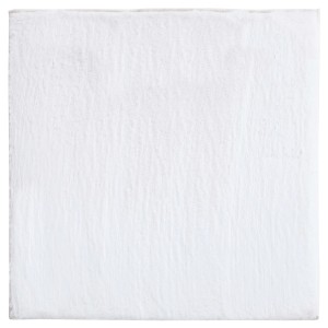 Tappeto a pelo lungo bianco, quadrato