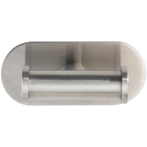 Wenko Gancio a muro doppio Turbo-Loc Orea Matt in acciaio inox per asciugamani, montaggio a parete senza forare.