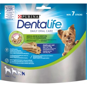 Purina Dentalife snack per l'igiene orale dei cani di piccola taglia, 7 pezzi.