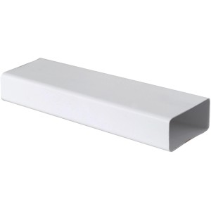 Griglia di ventilazione bianca rettangolare, primo piano.