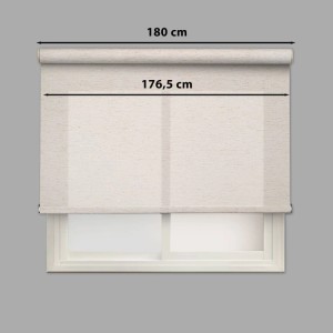 Tenda a rullo Lino filtrante 180x250 cm naturale
