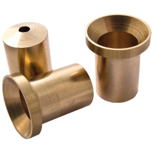 Boccole in ottone per serrature e sistemi di chiusura.
